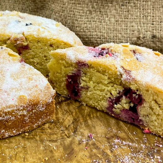 Raspberry Bakewell Sponge – Beardy Baker