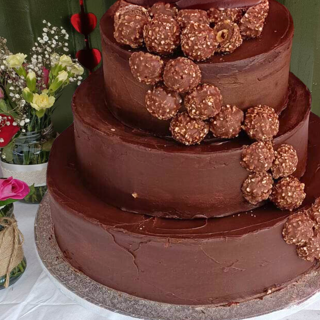 Luxury Chocolate Wedding Cake