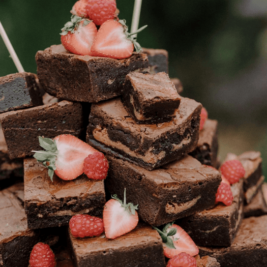 Browine Stack Wedding Brownie Stack (Serves 50-200) – Beardy Baker
